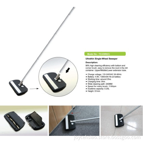 Cordless carpet sweeper